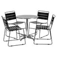 thumbnail image 2 of Flash Furniture 27.5'' Round Aluminum Indoor-Outdoor Table with 4 Metal Stack Chairs, Multiple Colors, 2 of 2