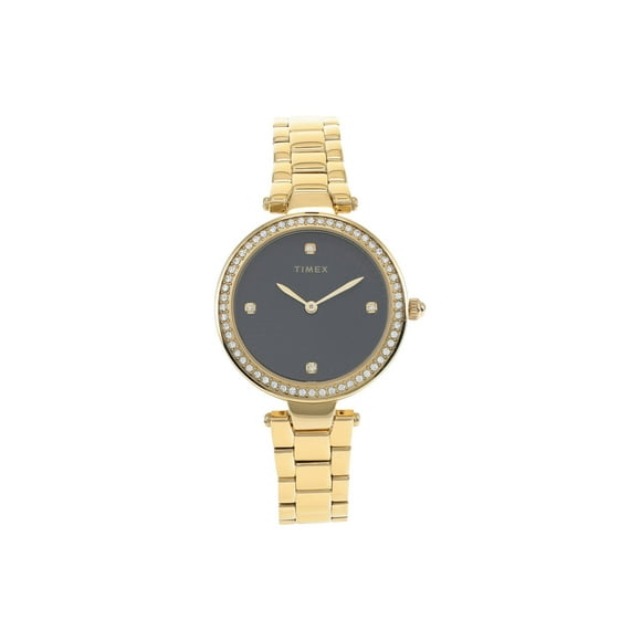Timex 32 mm Adorn with Crystals Gold One Size