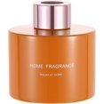 thumbnail image 1 of HARFINGTON Empty Glass Diffuser Bottle 140ml/4.7oz Refillable Fragrance Accessories Aromatherapy Jar Container for Replacement Reed Diffuser DIY Home Bathroom Orange with Gold Tone Cap, 1 of 6