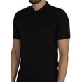 thumbnail image 4 of Gabicci Jackson Three Button Knitted Polo Shirt, Black, 4 of 5