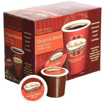 Tim Hortons Single Serve Arabica Coffee Original Blend Medium Roast - Pack Of