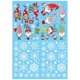 thumbnail image 1 of Pegatina electrostática de cristal para ventana de Navidad, calcomanías de Gnomo de copo de nieve de Papá Noel, triangulación de, 1 of 4