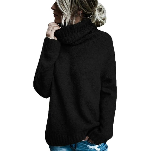 Sherrylily Fall Winter Women Sweaters Casual Turtleneck Long Sleeve Soft Knitted Pullover