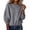 Gray, variant on XRoczxe Women Crew Neck Long Sleeve Pullover Sweatshirt Drawstring Hem No Hood Casual Solid Top Multi Color Layering Shirt for Autumn Winter