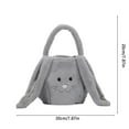 thumbnail image 3 of Moocorvic Easter Bunny Basket Pink Ear Easter Bucket Tote Bags for Kids Boys Girls Gift Candy Easter Decorations, 3 of 9
