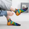 thumbnail image 2 of Naloa Vibrant Parrot Splash Art Ankle Socks for Women Non Slip Socks No Show Socks Classic Low Cut Casual Socks Casual Socks, 2 of 7