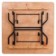 thumbnail image 3 of 48'' Square Wood Folding Banquet Table, 3 of 9