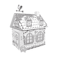 thumbnail image 7 of Wmkox8yii Cardboard Coloring Gingerbread House for Kids,Build and Color Gingerbread House Cardboard,Kids Christmas Arts and Crafts,Christmas DIY Graffiti Gingerbread Playhouse Set, 7 of 7