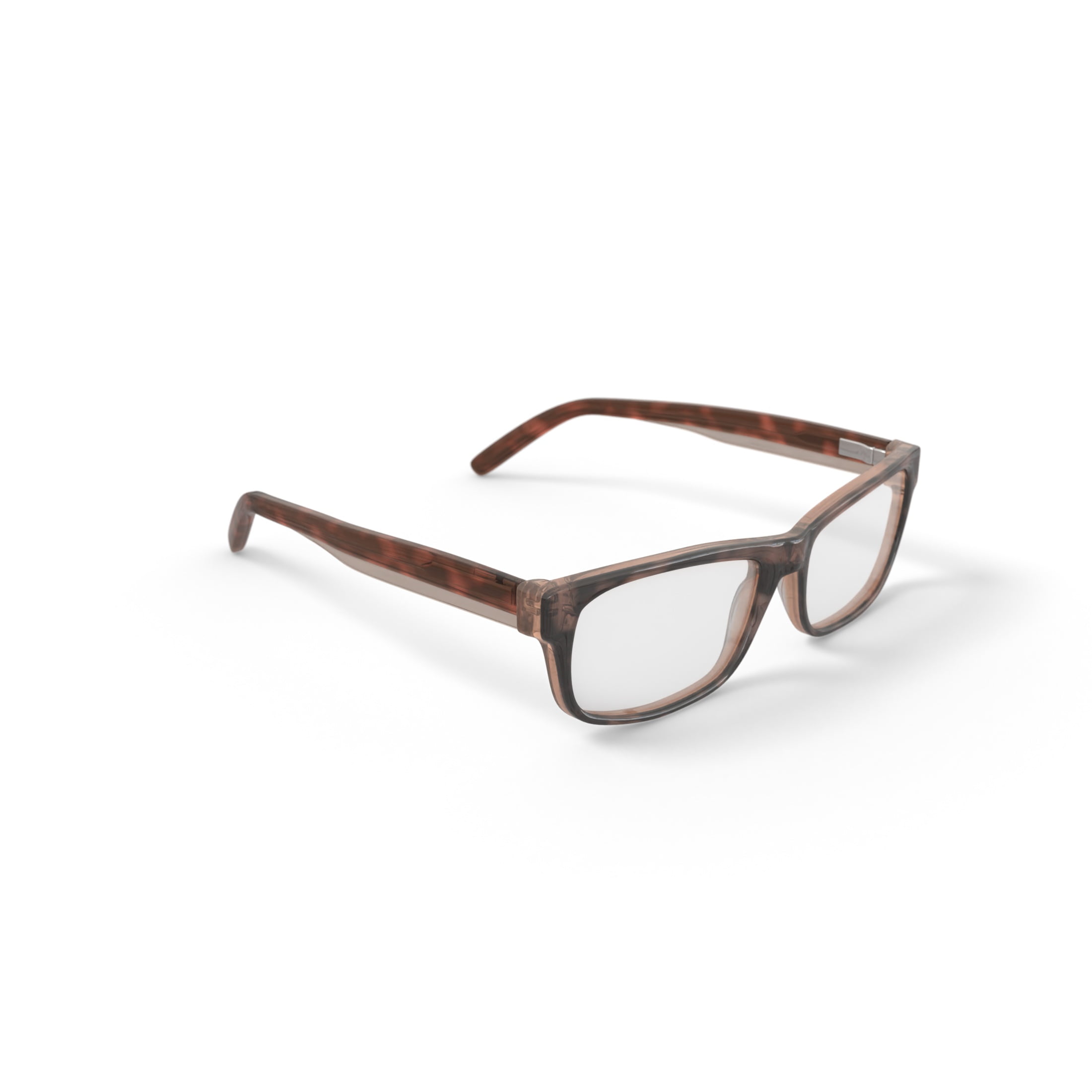 Walmart Men's FM14106 Rectangular Prescription Eyeglasses with Case, Brown