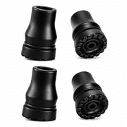 SupreGear Non-Slip Rubber Cane Tips 3/4 Inch for Walking Canes & Mobility Aids, 4 Pack