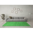 thumbnail image 3 of Ahgly Company Indoor Square Oriental Green Industrial Area Rugs, 3' Square, 3 of 4