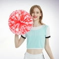 thumbnail image 2 of Dsscvnef Cheerleading Handheld Colorful Flowers for Sports Performance Cheering Supplies Lightweight Four Finger Ring Buckle Design Off Party Event Accessories 2PCS, 2 of 4
