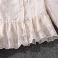 thumbnail image 5 of Afdoent Girls 2 Piece Outfits Lace Blouse Top Solid color Loose Casual Wide Leg Long Pants Outfit, 5 of 8