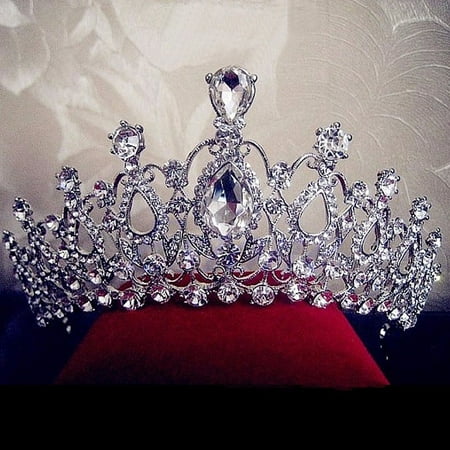 

Naturegr Baroque Style Bridal Wedding Shiny Rhinestone Headband Crown Prom Women Jewelry