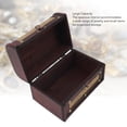 thumbnail image 4 of Wooden Jewelry Keepsake Storage Box, Sturdy Convenient Handle Durable Secure Storage Retro Keepsake Trinket Organizer Decorative with Lock for Wedding, 4 of 7
