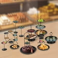 thumbnail image 5 of 12pcs Multifunctional Cake Stand Set Black Iron Round Dessert Displays Holder for Wedding, Birthday Party, Baby Shower, Anniversary, 5 of 17
