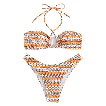 

LWZWM Tummy Control Swimsuits for Women Loose Fit Swimwear Summer Swimwear Tummy Control Bikini Summer Bikini Wedding Gifts for You Gifts for Women Spring Break Savings Easter Finds Orange M