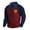 Navy, variant on BADHUB Men's Corduroy Sweatshirts Pullover Casual Long Sleeve Stand Collar Pullover Top 1/4 Button Elbow Patch Retro Sweatshirts Holiday Deals S-3XL