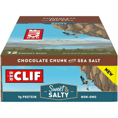 Salty Sea Dog - Clif Bar® Sweet & Salty Chocolate Chunk with Sea Salt Energy Bar 12 ct Box