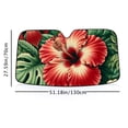 thumbnail image 6 of Awypu Hibiscus Flower Hawaiian Tropical Funny Windshield Sun Shade Car Sun Shade Windshield for Vehicle SUV Truck Protector 51.18*27.59 in, 6 of 7