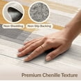 thumbnail image 6 of ODIKA Extra Tonal Abstract Brushed Stripe Contemporary Plush Large Foldable Easy Care for Master Suite, California King, Under Bed, 6 of 7