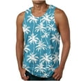 thumbnail image 2 of HaoXianJian Mens Graphic Tank Tops Sleeveless Muscle Shirts Beach Hawaiian Coconuts Tree Patriotics Tank Tops Summer Mens Spaghetti Strap Tank Top Crew- Neck Going Out Tops Plus Size S-4X, 2 of 5