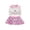 Pink, variant on BemeyourBBs Baby Girl Back to School Outfit Kids Pre Kindergarten Outfits Toddler Baby Girl Summer Clothes Sleeveless Collared Button Tank Vest Tops and Book Pencil Printed Pleated Skirt Set