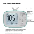 thumbnail image 3 of Multifunctional Bedsides Alarm Clock Television With Snoozes Function Digital Alarm Clock For Children Student, 3 of 8