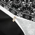 thumbnail image 4 of Homewish Bohemian Sun Moon Bedding, Baroque Damask Duvet Cover Full, Black White Aztec Decor, Black Reversible 3 Pieces, 1 Duvet Cover and 2 Pillowcases, 4 of 6