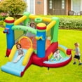 thumbnail image 2 of Costway Inflatable Bounce House Kids Music-Themed Castle with Jumping Area without Blower, 2 of 10