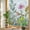 White, variant on Summer Spring Floral Window Privacy Film Rainbow Static Cling Stain Glass Window Film for Glass Door, Decorative Sunroof Decal Sticker for Car Bathroom 19.6"x39.3" Farmhouse Flowers Botanical Rustic
