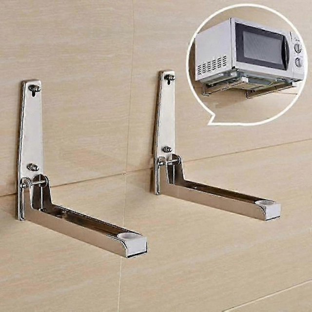 Wall Mounted Microwave Shelf for Kitchen Storage and Organization Solutions