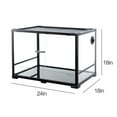 thumbnail image 4 of REPTIZOO Reptile  Knock Down Full View Natural Terrarium- 24 x 18 x 18 inches , Black, 4 of 6
