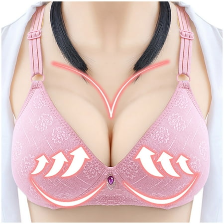 

Tejiojio Comfort Fit Smoothing Bra Women s Bra Wire Free Underwear One-Piece Bra Everyday Underwear