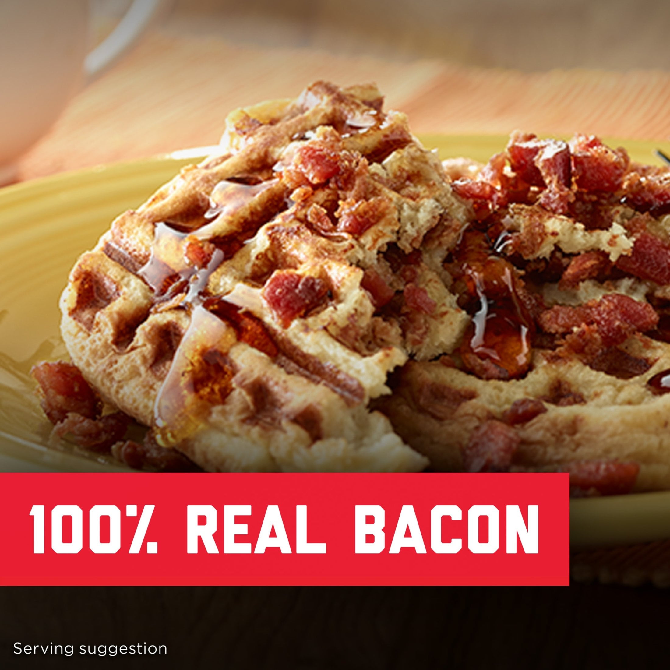 (6 pack) HORMEL Real Crumbled Bacon Topping, Shelf Stable, 20 oz Plastic Resealable Pouch