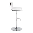 thumbnail image 3 of Mason Adjustable Bar Stool, Chrome Bar Stools, Bar Chairs, Swivel Bar Stools, Bar Stools Set of 2, 3 of 5
