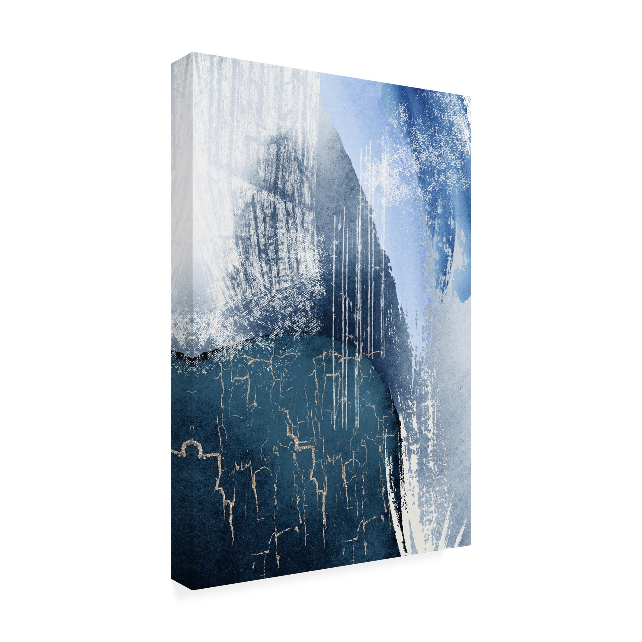 Trademark Fine Art Sally Ann Moss Blue Lagoon 3 Canvas Wall Art