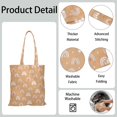 thumbnail image 4 of Rustic Earthy Canvas Shopping Bag – Nordic Style Reusable Tote, 4 of 6