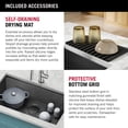 thumbnail image 5 of Delta 95B9031-32S-GS Rivet 32" Undermount Single Basin Stainless Steel Kitchen Sink - PVD, 5 of 7