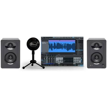 Blue Snowball Studio USB Recording Microphone Podcast Podcasting Mic + Monitors