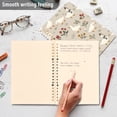 thumbnail image 4 of FORMRS 1-Subject Spiral Notebook 8" x 5" College Ruled 60 Refillable Sheet A5 Hard Cover, 2 Pack, Gray Cartoon Goose Pattern, 4 of 7
