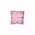 thumbnail image 2 of 5Pcs Women Square Scarf Scarves Leopard Printed Striped Polka Dots Pattern Kerchief Neckerchief 5pcs-50x50cm Fuchsia Pink, 2 of 4