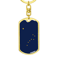 thumbnail image 2 of Alaska State Flag Keychain Dog Tag Stainless Steel or 18k Gold 24 Chain, 2 of 17