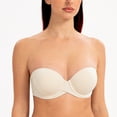thumbnail image 4 of MELENECA Women's Stay Put Padded Cup with Lift Underwire Push Up Strapless Bras Sand Dollar 44E, 4 of 4