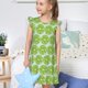 thumbnail image 4 of Fotbe Green Lemon Slices Vestido de Dormir para Niñas de 3 a 10 Años, Mangas Cortas, Estilo Princesa, Pijama Camisón con Mangas Voladas-Small, 4 of 6