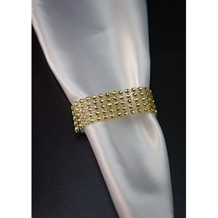 

10pcs Set: Gold Napkin Ring - Perfect for Events Wedding Dinner Gatherings