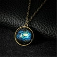 thumbnail image 4 of Jewelry VerPetridure Solar System Necklace Pendant Planet Necklace Galaxy Double Sided Glass Dome, 4 of 4