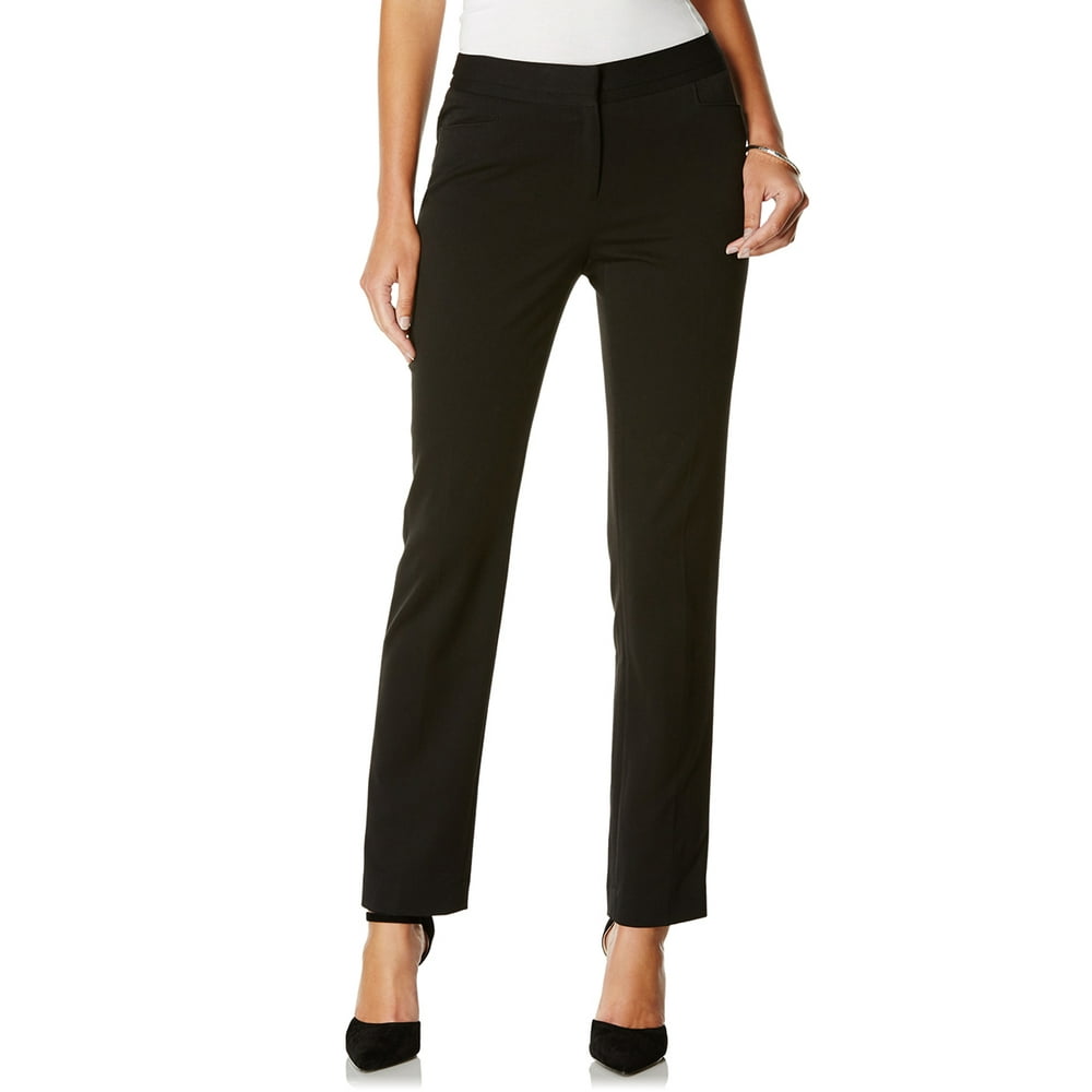 Rafaella Women's Curvy Fit Slim Leg Pant