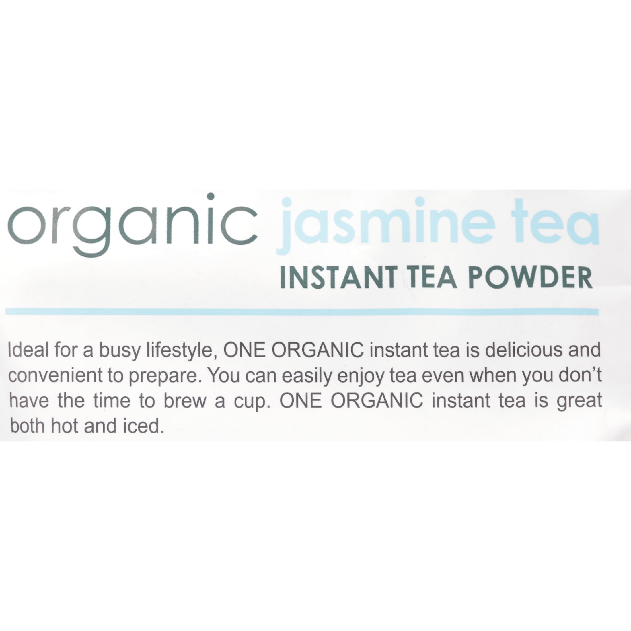 ONE ORGANIC Instant Jasmine Tea Powder, 4.4 Oz