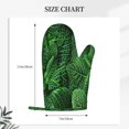 thumbnail image 2 of Hirioo Natural Green Leaves for Silicone Oven Mitts for BBQ, Baking, Cooking, Set of 2, Heat Resistant 260℃, Non-Slip Kitchen Essentials, 2 of 6